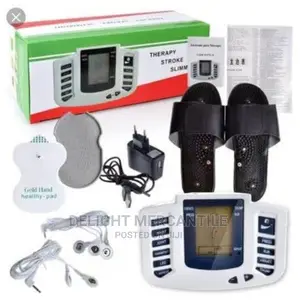 Electric Pulse Massager Digital Therapy Machine N Slippers