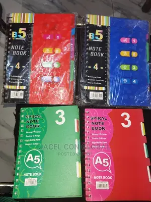 A5 and A4 Size Spiral Notebooks