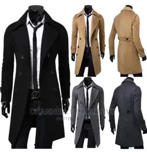 Quality Mens Winter Trench Coat