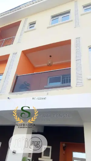 Tinted Glass Frameless Railing at Idu Yard Area Abuja