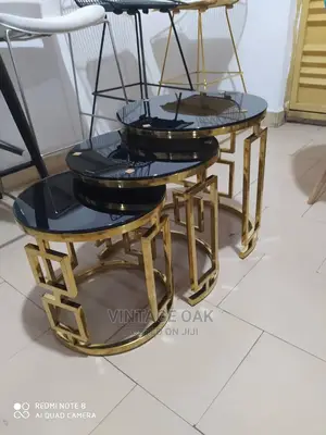 Extendable 3 in 1 Glass Side Tables