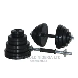 Wk-40r Deluxe 40kg Rubber Dumbbell KIT