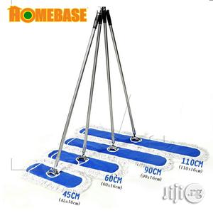 Industrial Flat Sweeping Mob Blue Steel Handle 60cm