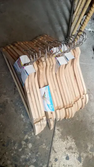 Brand New Packs of Wooden Clothes Hangers