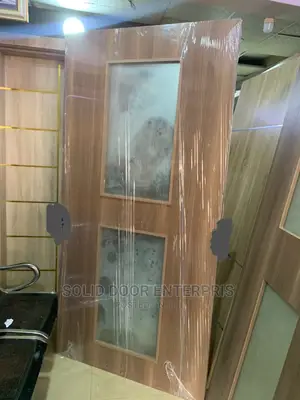 Solid Door With Glaas Design for Sale