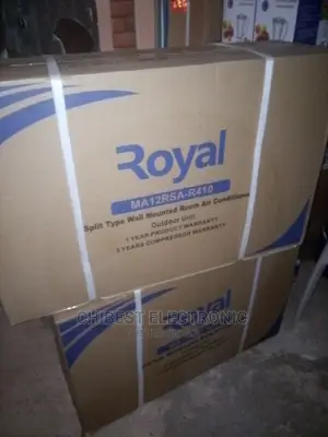 1hp Royal Air Conditioner Split Type Wall Mounted Brand New