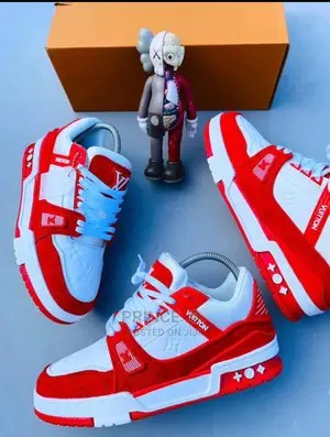 Red Louis Vuitton Sneakers