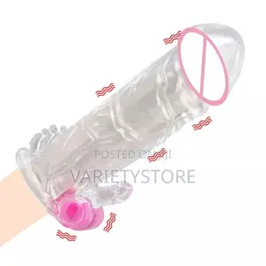 Penis Sleeve Vibrator Reusable Condom Delayed Ejaculation