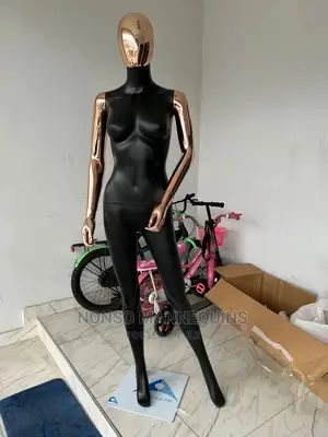 Size 8 Black And Rose Gold Woman Mannequin