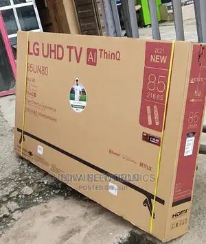 Brand New LG 85" Android Smart /Full UHD/Wi-fi/Netflix Tv/