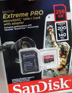 Sandisk Extreme Pro 256gb Micro Sd Memory Card 2000mbps