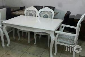 Wooden White Dinning Set