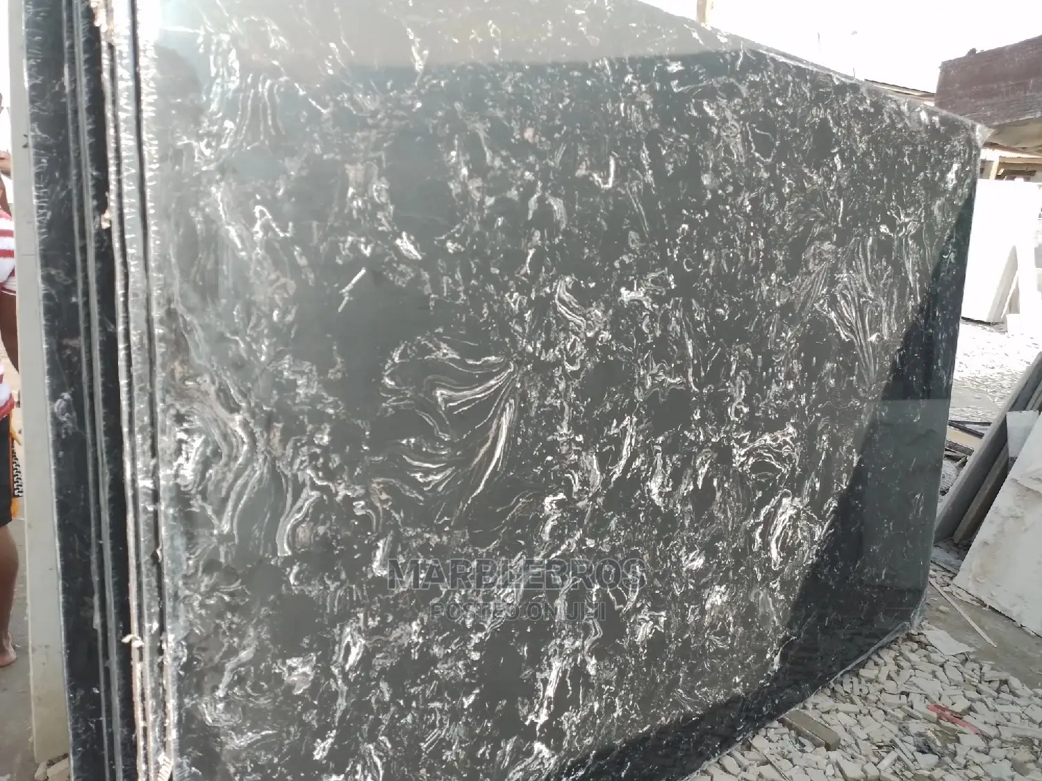 Black Wave Marble Stone