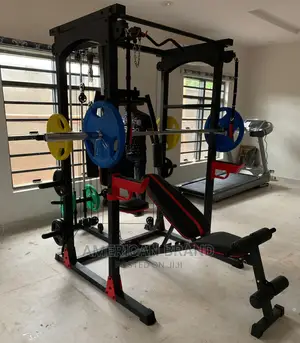 Smith Machine With Squat Rack, Multi Gym