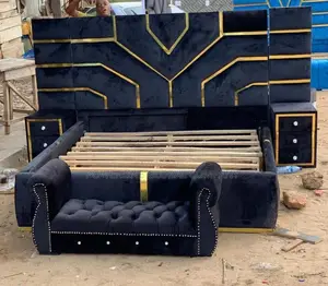 6×6 Bed Frame With Side Drawers/ Footrest for Homes/ Hotels