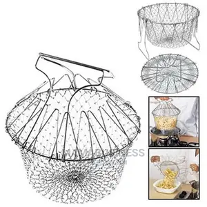 Chef Stainless Steel Steam / Fry / Wash Strain Basket