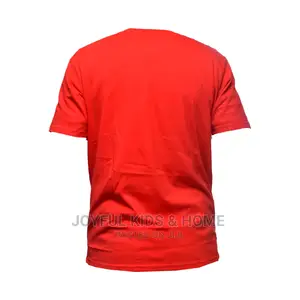 Unisex Asian Round Neck Top -Red and Multi