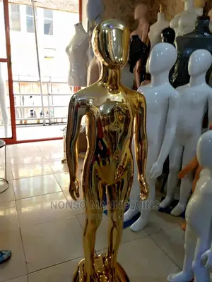 Age 5 Years Upwards Gold Chrome Unisex Kiddies Mannequins