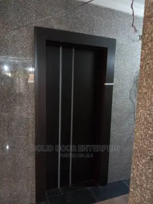 Solid HDF Door With Chrome Design Available for Sale