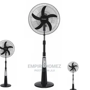 Century 16inch Rechargeable Fan+Remote+LED Light BLACK