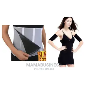 Slim Away Adjustable Belt + Upper Arm Shapewear Bundle