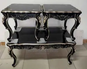 Royal Wooden Center Table and 2 Side Stools