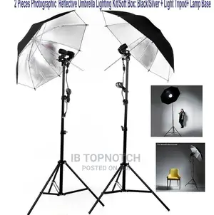 2pcs Photographic Lighting Kit Reflective Umbrella