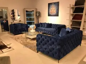 Executive Blue Chesterfield Sofa