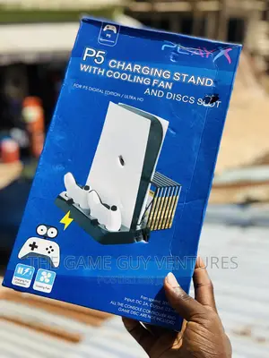 Ps5 Stand + Charging Docks + Disc Rack