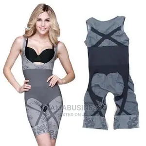 Bamboo Underbust Women Body Shapewear Bodysuit – Grey
