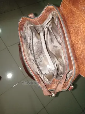 Genuine Leather Mini Brown Hand Bag