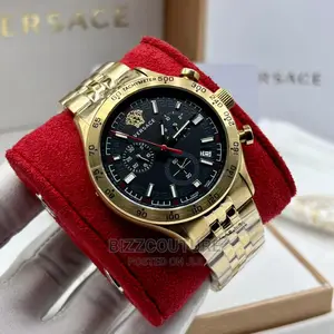 High Quality VERSACE Gold Chain Watch Available in Store