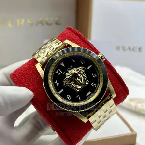 High Quality VERSACE Gold Chain Watch Available in Store