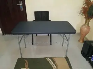 Black Plastic Folding Table