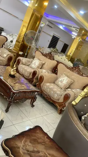Royal Standard Quality Fabric Seven Seater Sofa Chair
