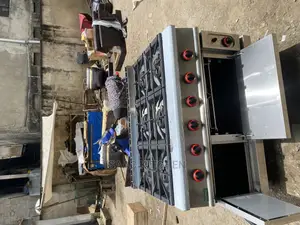 Industrial 6burner Gas Cooker With Oven and Cabinet