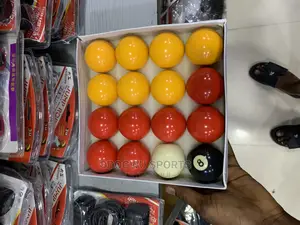 Red and Yellow Snooker Ball