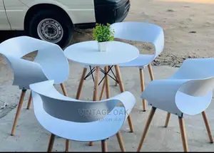 Exquisite Foreign Dining Table With 5 Chairs /White.