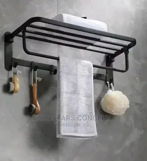 Black Multiple Towel Rack