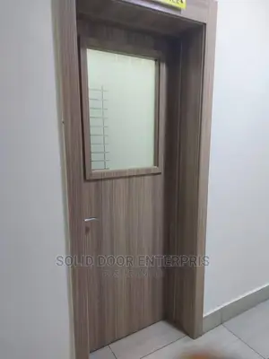 A Solid HDF Door With Glass Design Available for Sale