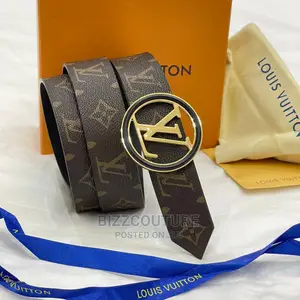High Quality LOUIS VUITTON Leather Belts Available in Store