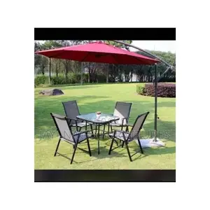 Outdoor Foldable Garden Canopy With Foldable Chair and Table