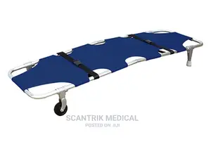 Flat Wheels Foldable Portable Stretcher