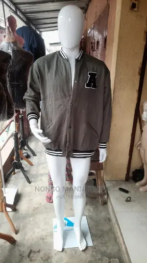 Male Full Body Glossy White Faceless Mannequin