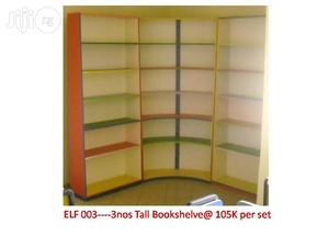 Colourful Library Bookshelves