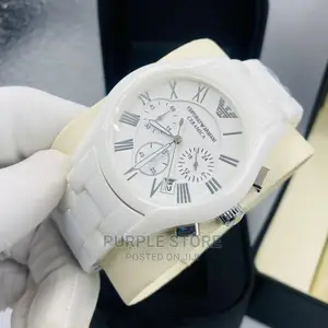 Emporio Armani *Ceramic-- Chronograph Wristwatch