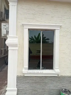 White Frameless Casement Window