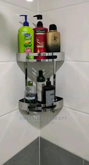 Pure Stainless Double Corner Shelf