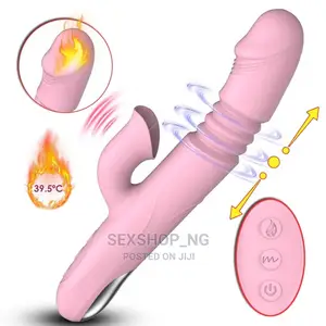 Rechargeable Orgasm Thrusting Dildo With Clit Stimulator