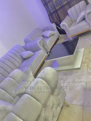 Modern 7 Seater Living Room Fabric Made Sofa Chair.